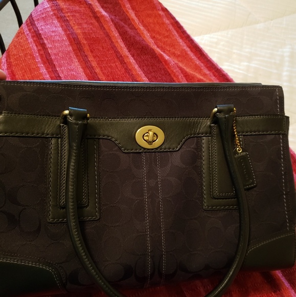 Original  coach  bag in leather - Picture 1 of 4